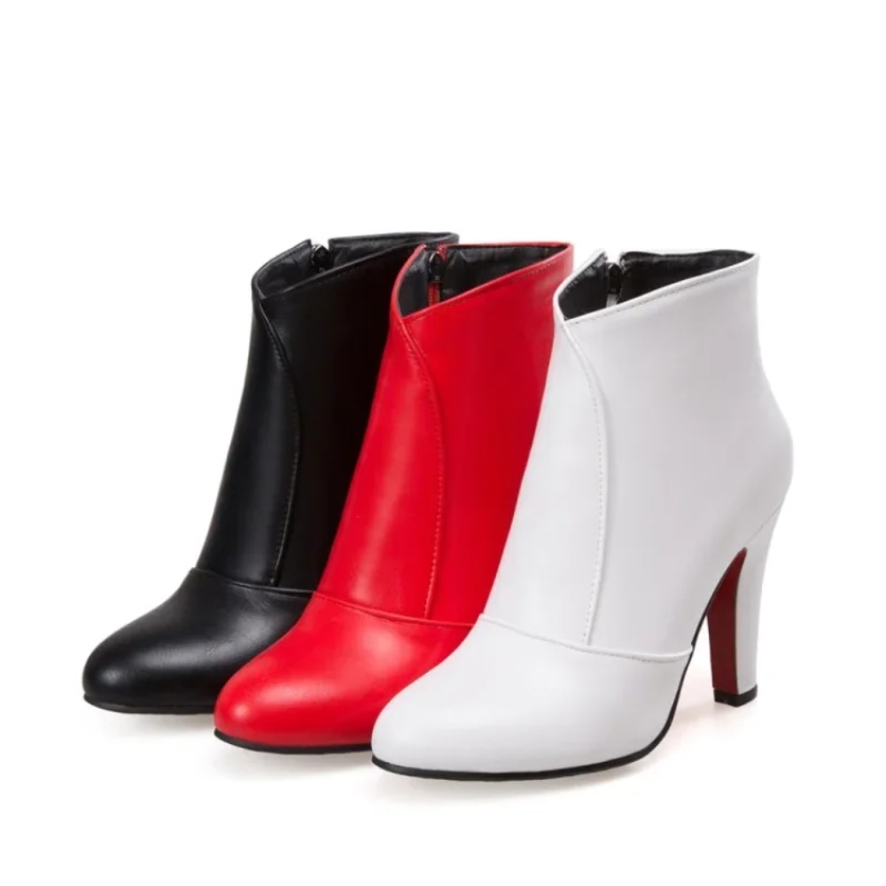 Botas De Mujer Round Toe Ankle - Women'S Fashion Riding Boots 评论和价格