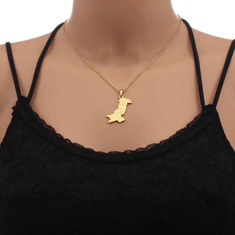 Pakistan Map With City Pendant - Women Fashion Pakistan 评论和价格