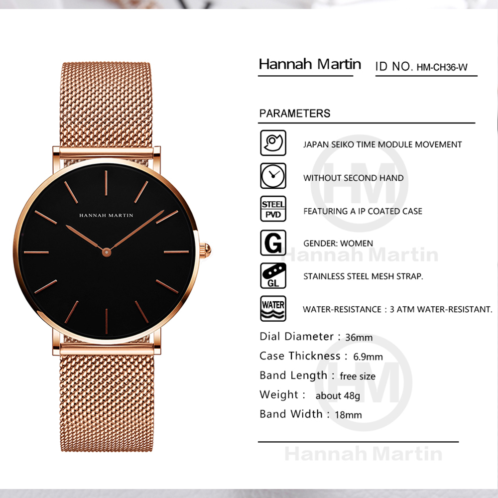 Hannah Martin Top Brand Luxury - Women'S Fashion Digital Watch 评论和价格