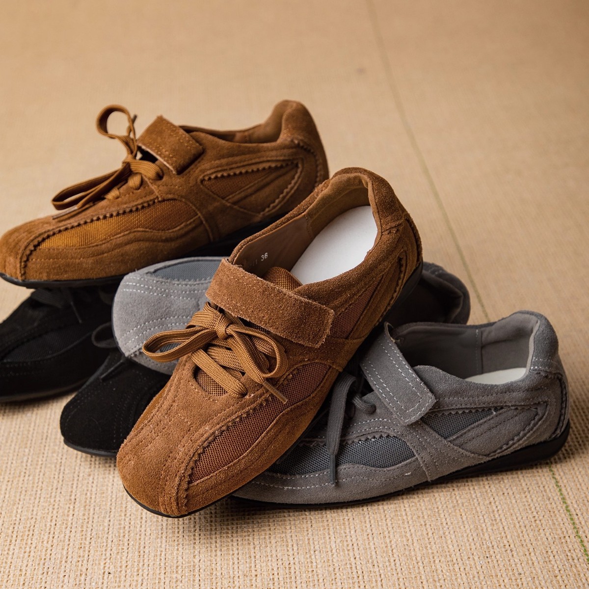 Women Vulcanize Shoes Flat Sol - Women'S Fashion Velcro Sneakers 评论和价格