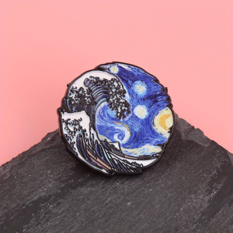 Wave & Vortex Fusion Pin - Hok - Women Fashion History 评论和价格
