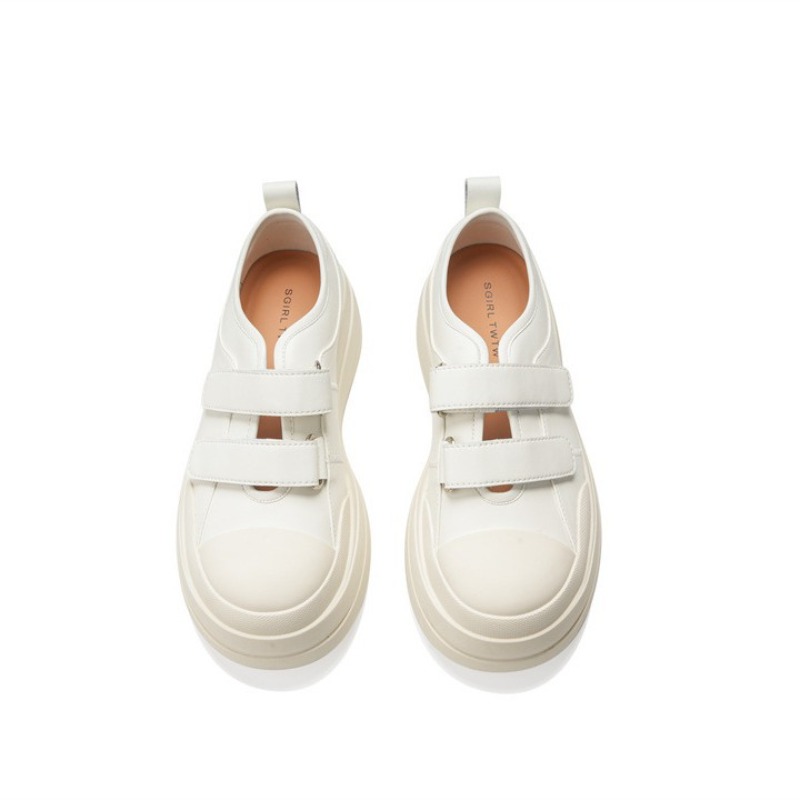 Women's Hollow Breathable Thic - Women'S Fashion Velcro Sneakers 评论和价格