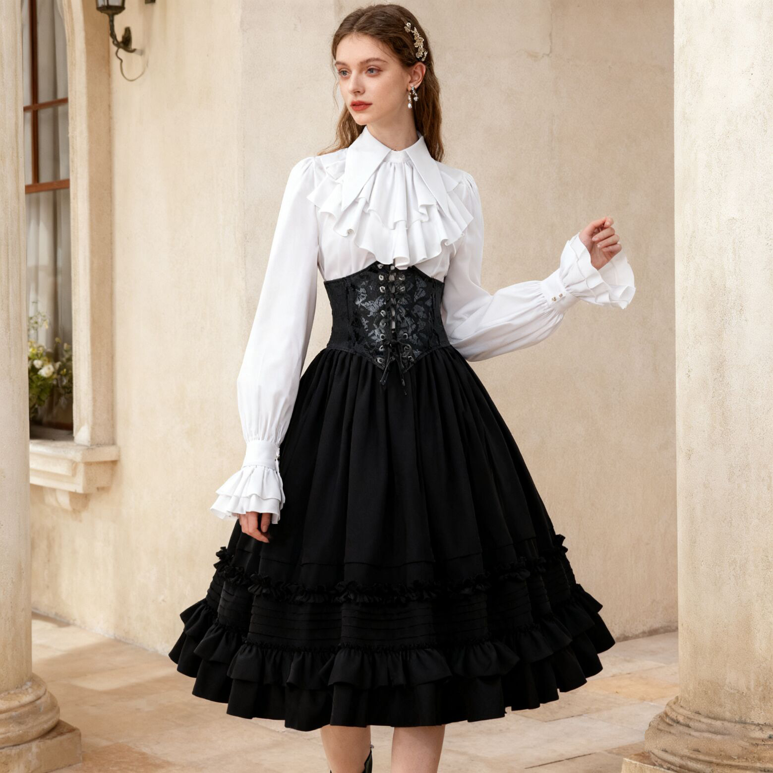 Women Medieval steampunk Layer - Corset Top Boned 评论和价格