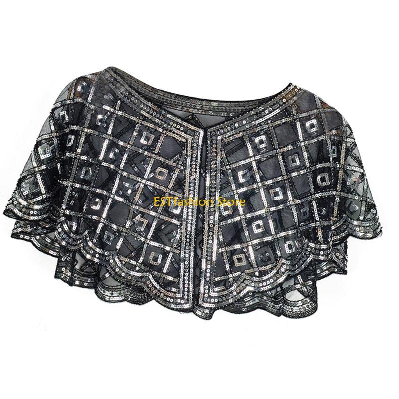 Y5GC 1920s Blingbling Shawl Sh - Women'S Fashion Roaring 20S 评论和价格
