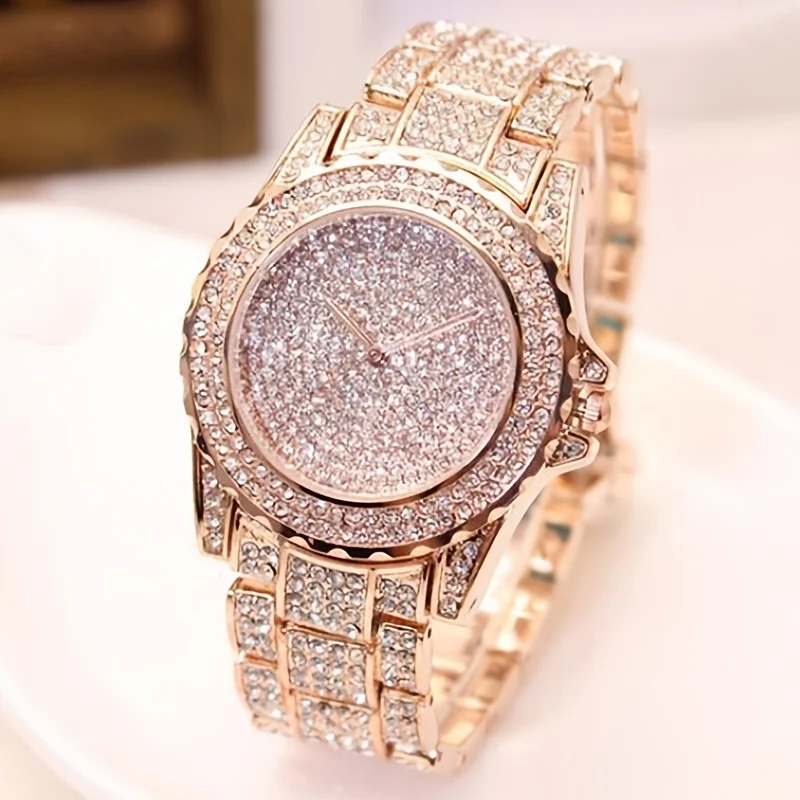 Fashion Crystal Full Steel Wom - Women'S Fashion Digital Watch 评论和价格