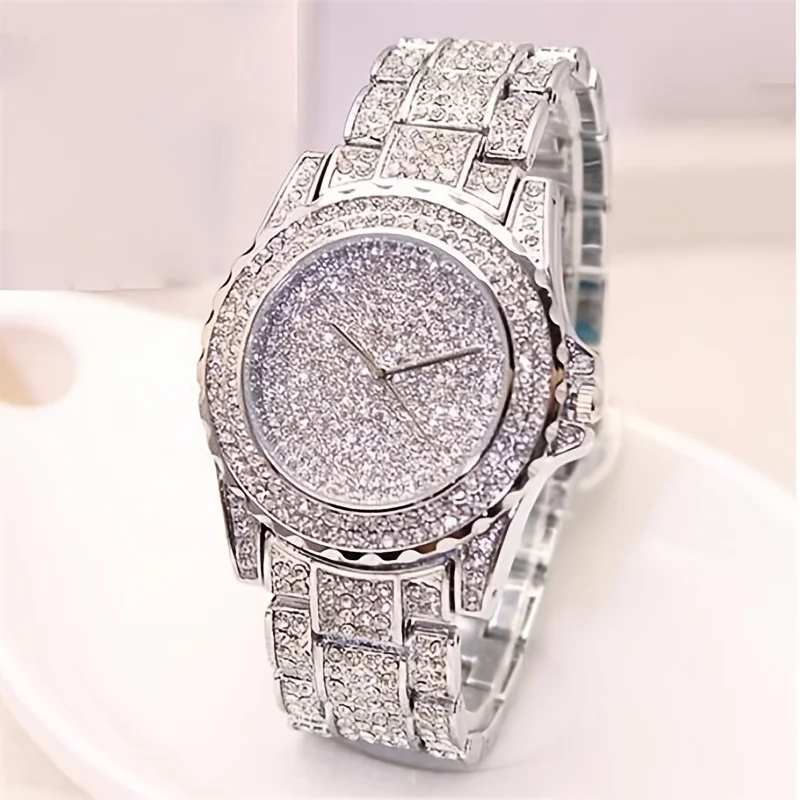 Fashion Crystal Full Steel Wom - Women'S Fashion Digital Watch 评论和价格