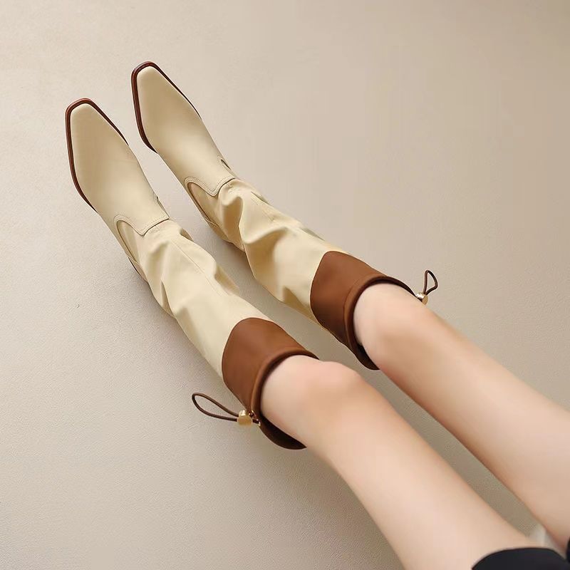 Apricot Square Toe Women's Lon - Women Fashion Trend 2025 评论和价格