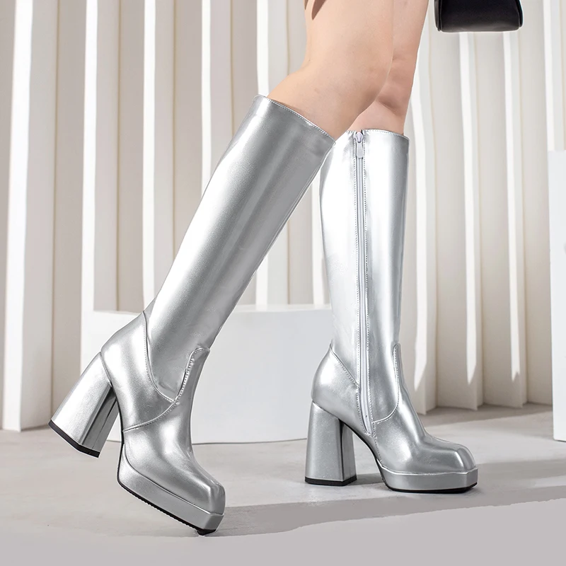 Green Winter Women Platform Kn - Women'S Fashion Riding Boots 评论和价格