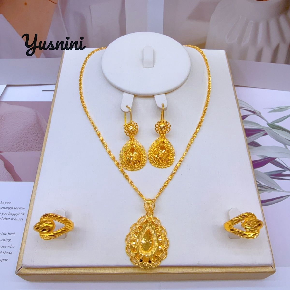 Fashion European Dubai 24K Gol - Women'S Fashion Rings Gold 评论和价格