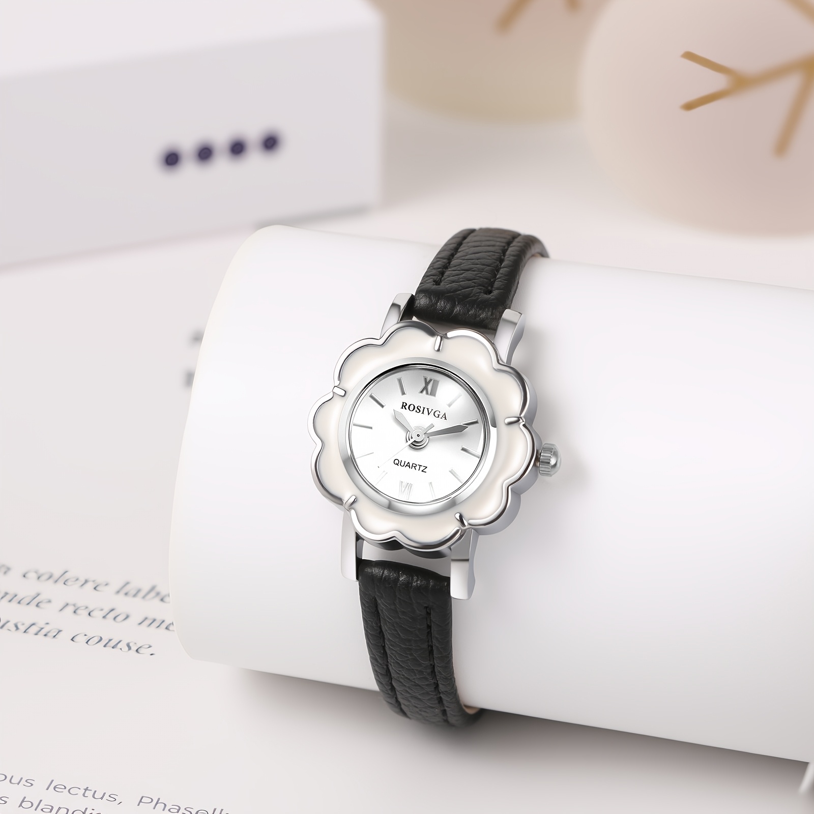 Women Floral Shape Quartz Wris - Women'S Fashion Digital Watch 评论和价格
