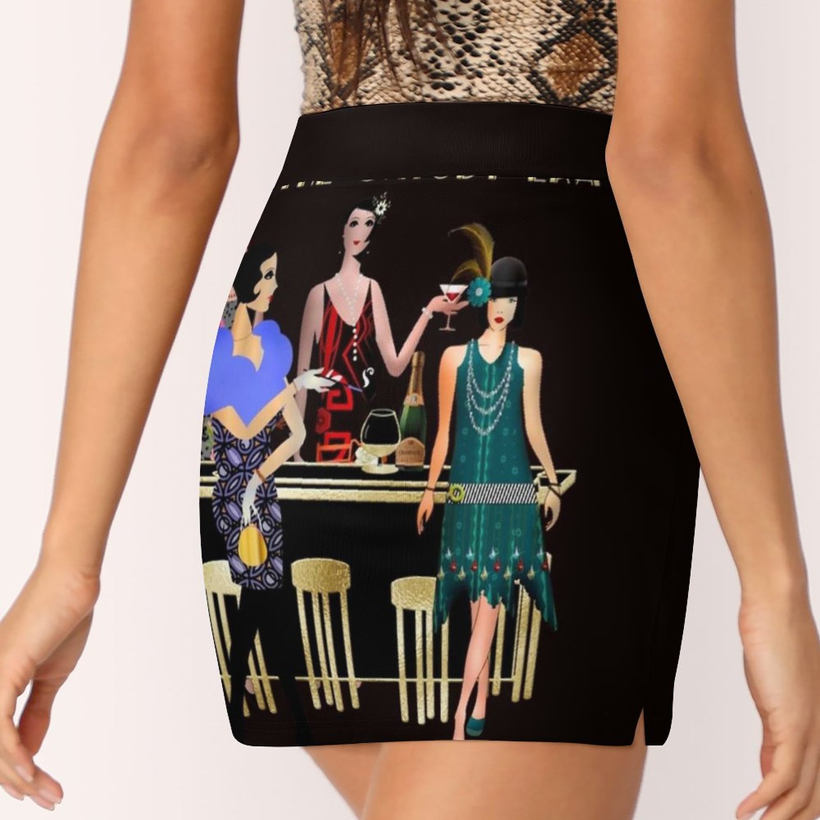 The Gatsby Era Skirts Woman Fa - Women'S Fashion Roaring 20S 评论和价格