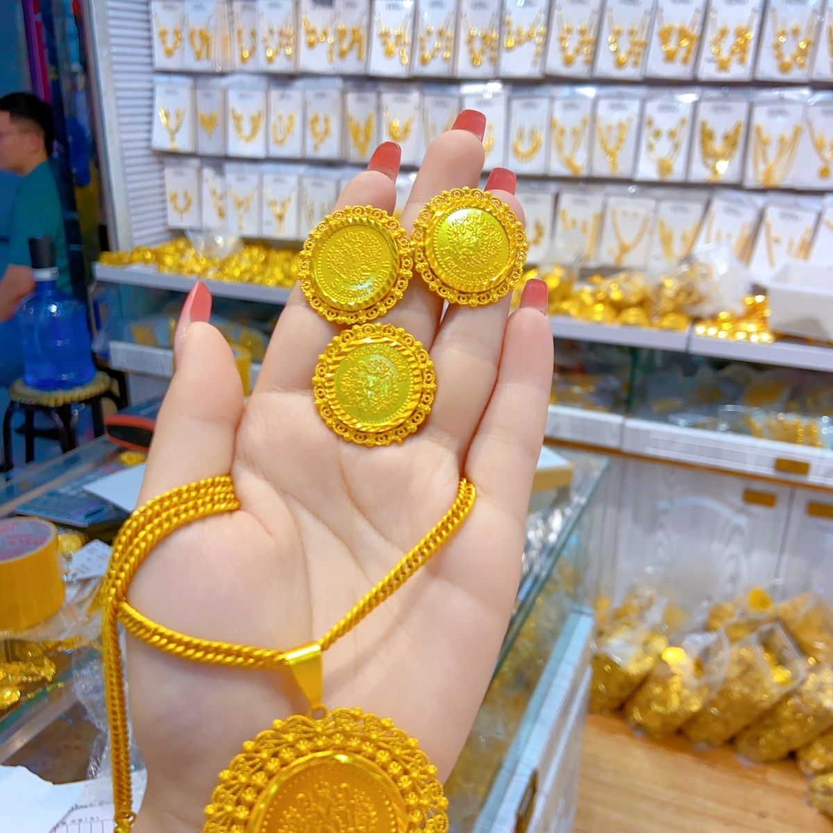 New 24K Gold Plated Dubai Jewe - Women'S Fashion Rings Gold 评论和价格