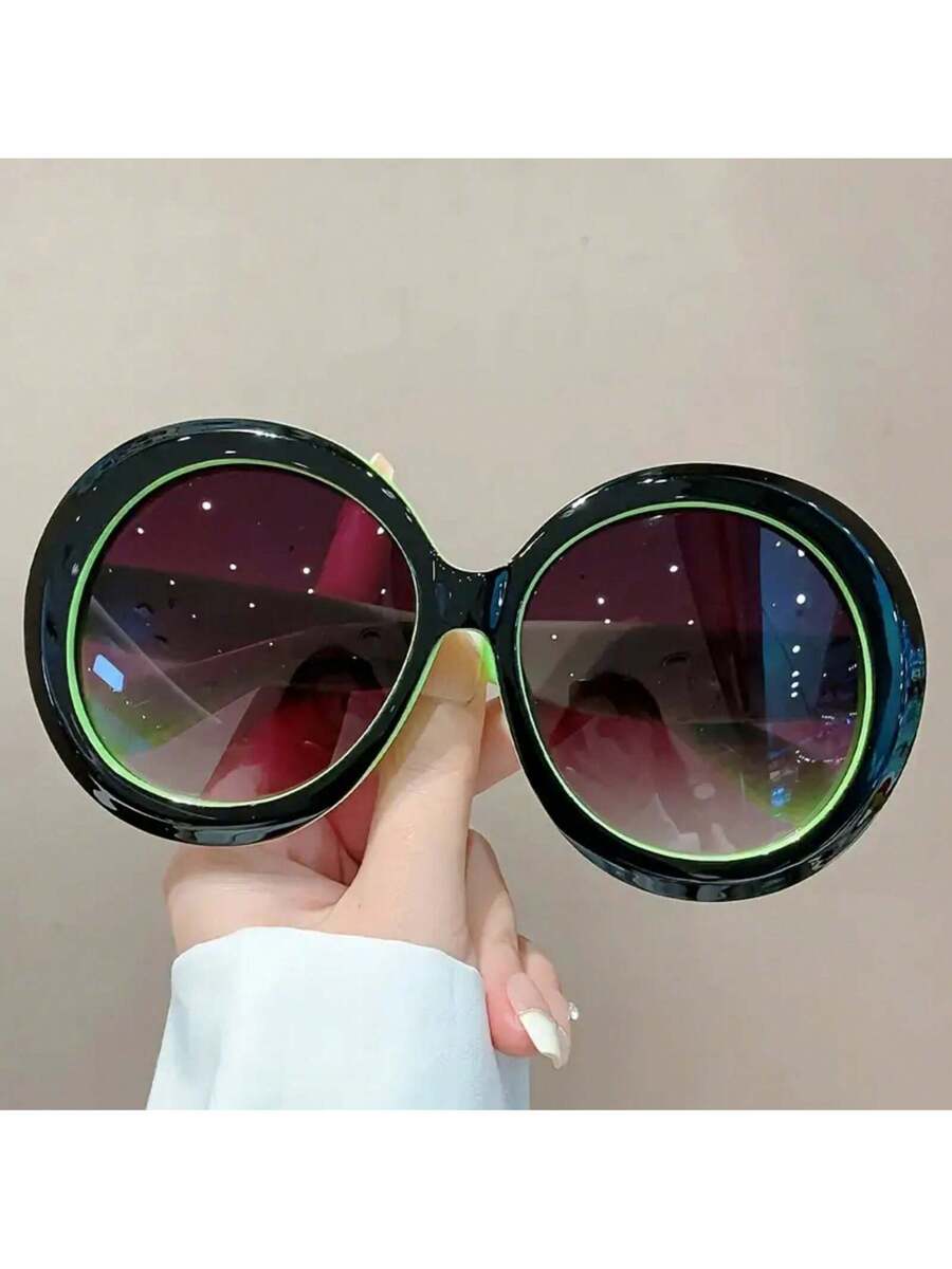 Women's Large Round Frame Glas - Women'S Fashion Glasses Non Prescription 评论和价格