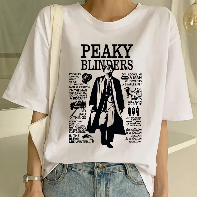 Harajuku Peaky Blinder Women T - Women'S Fashion Peaky Blinders 评论和价格