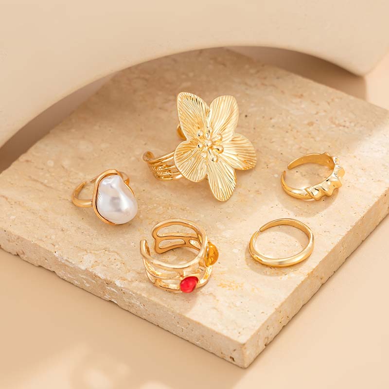 Adjustable Toe Ring Set Gold S - Women'S Fashion Rings Gold 评论和价格