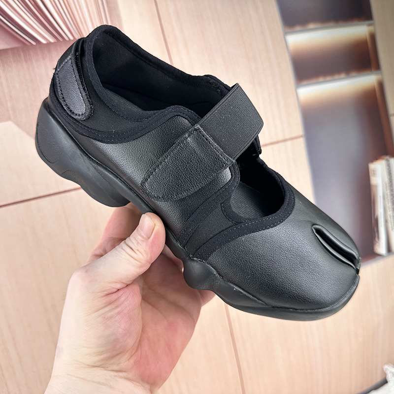 Women's Split Toe Sneakers Bla - Women'S Fashion Velcro Sneakers 评论和价格