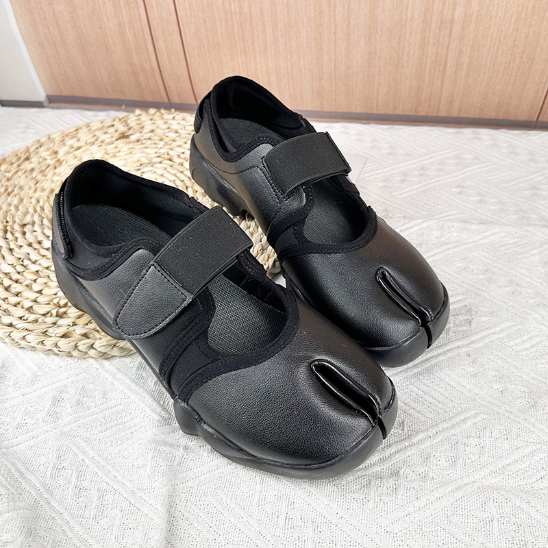 Women's Split Toe Sneakers Bla - Women'S Fashion Velcro Sneakers 评论和价格