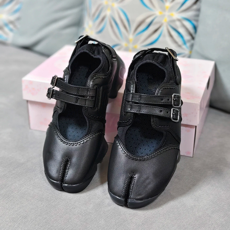 Women's Split Toe Sneakers Bla - Women'S Fashion Velcro Sneakers 评论和价格