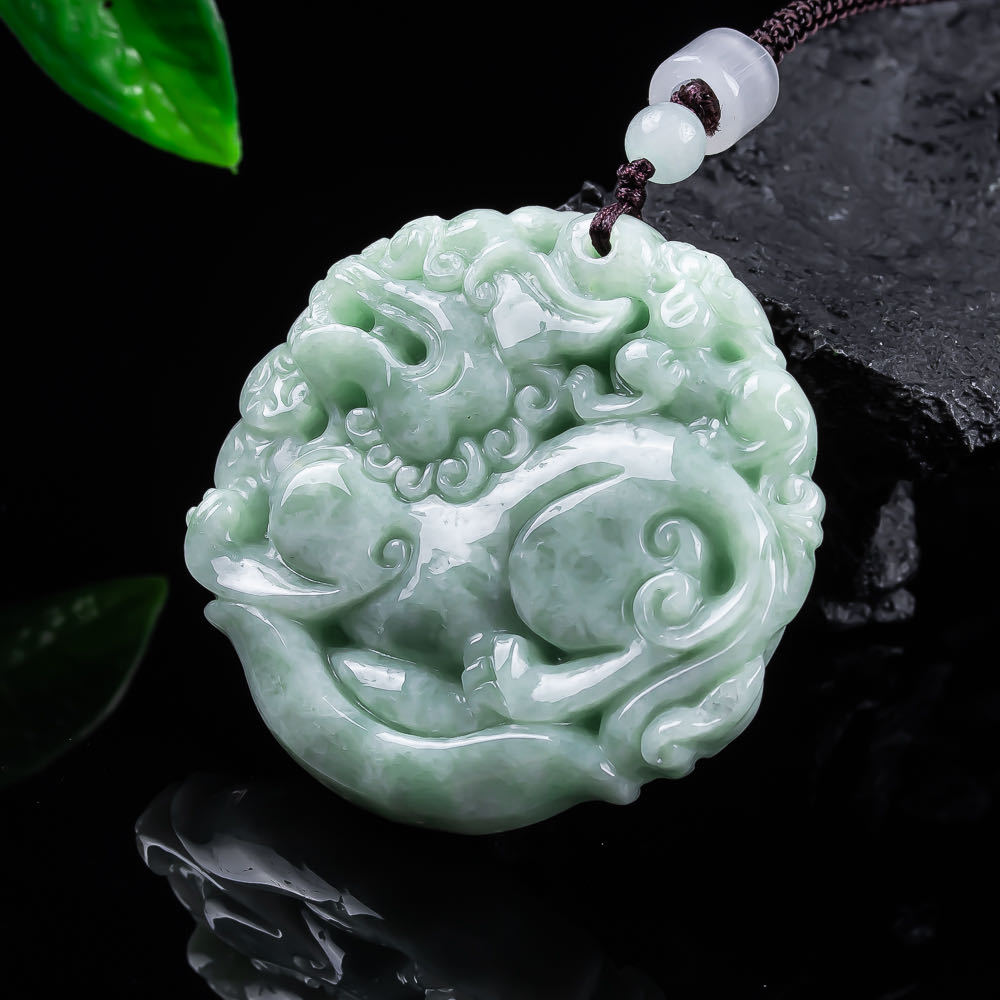 Natural Myanmar Jadeite Pixiu  - Women Fashion Designers 评论和价格