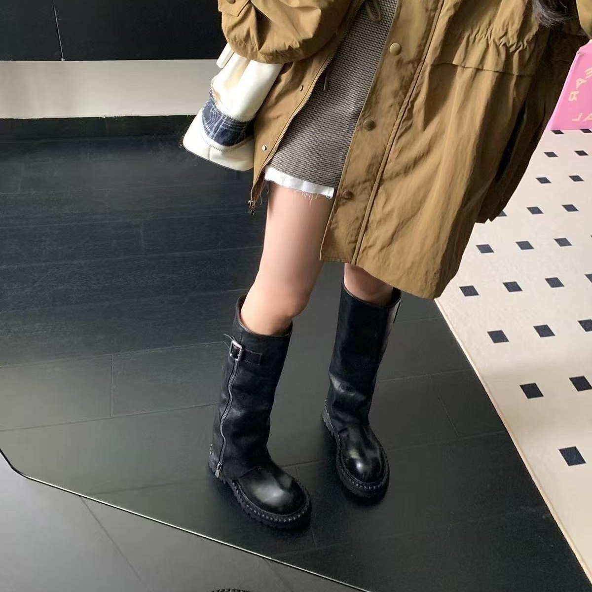Women Boots Thick Sole Height  - Women Fashion Youtube 评论和价格