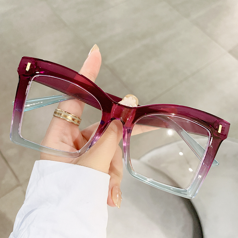 1Pc Women's Fashionable Non-Pr - Women'S Fashion Glasses Non Prescription 评论和价格