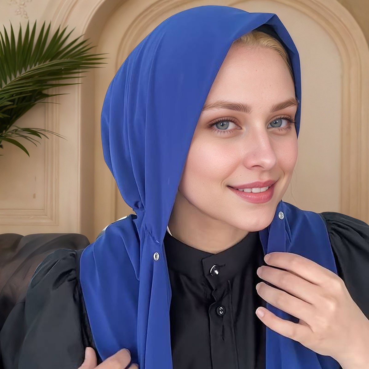 Muslim fashion simple solid co - Women Fashion Hats 评论和价格