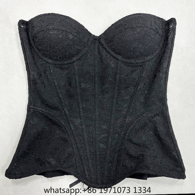 Women Lace Corset Bustier Over - Corset Top Boned 评论和价格