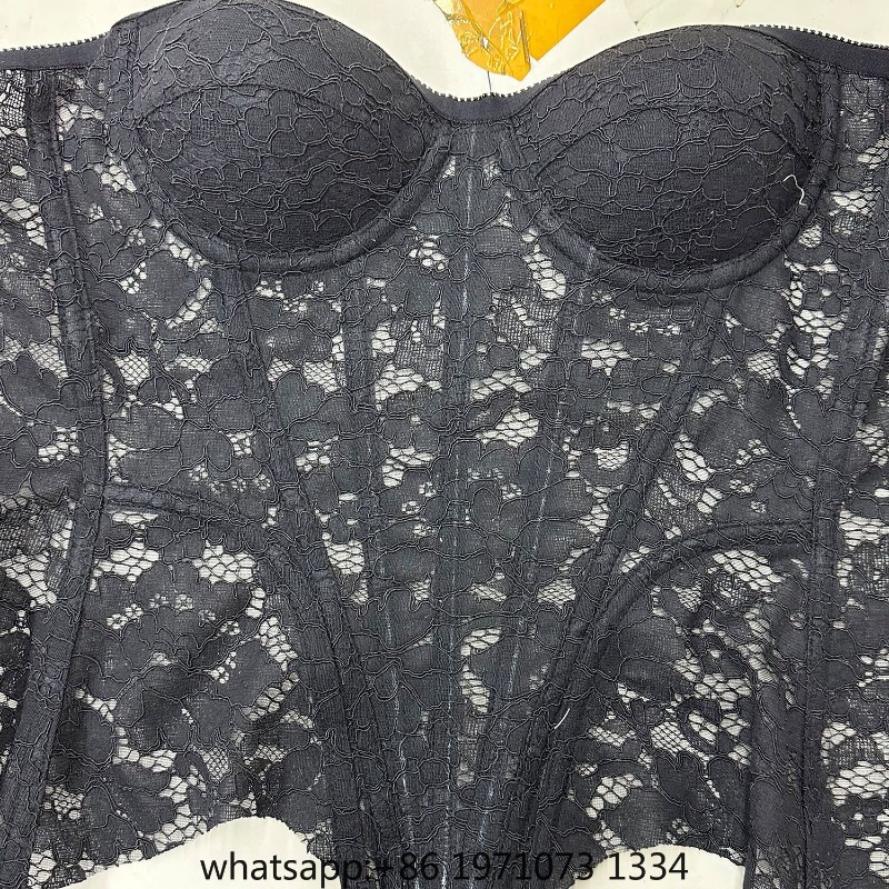 Women Lace Corset Bustier Over - Corset Top Boned 评论和价格