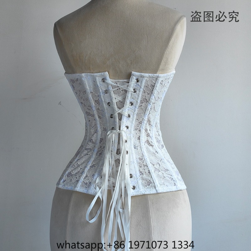 Women Lace Corset Bustier Over - Corset Top Boned 评论和价格