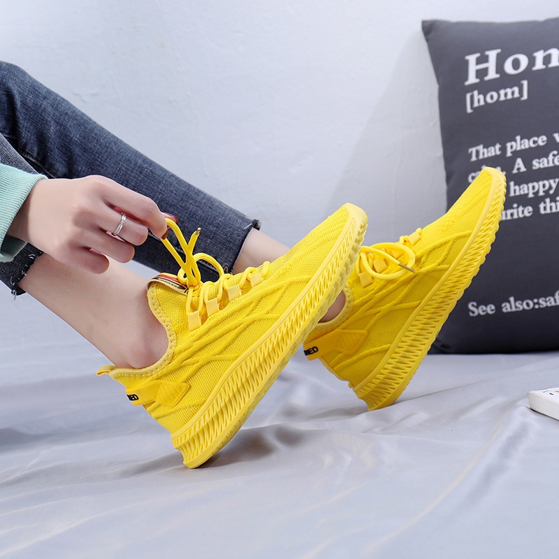 2026 Fashion Spring Female Sne - Women'S Yellow Fashion Sneakers 评论和价格